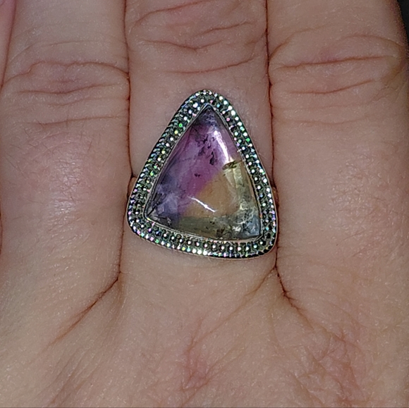 Ametrine Sterling Silver Ring Size 8.25